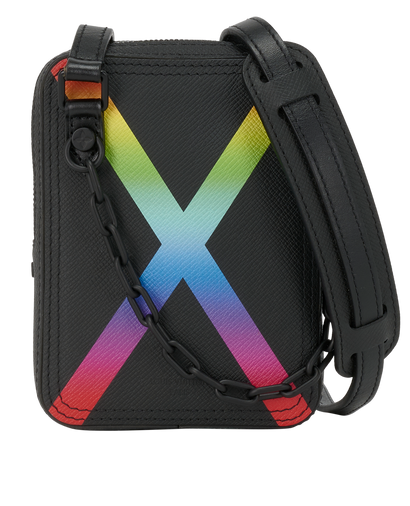 Rainbow Danube Messenger, &pound;1,100, Handbags, Black, Leather, Front view